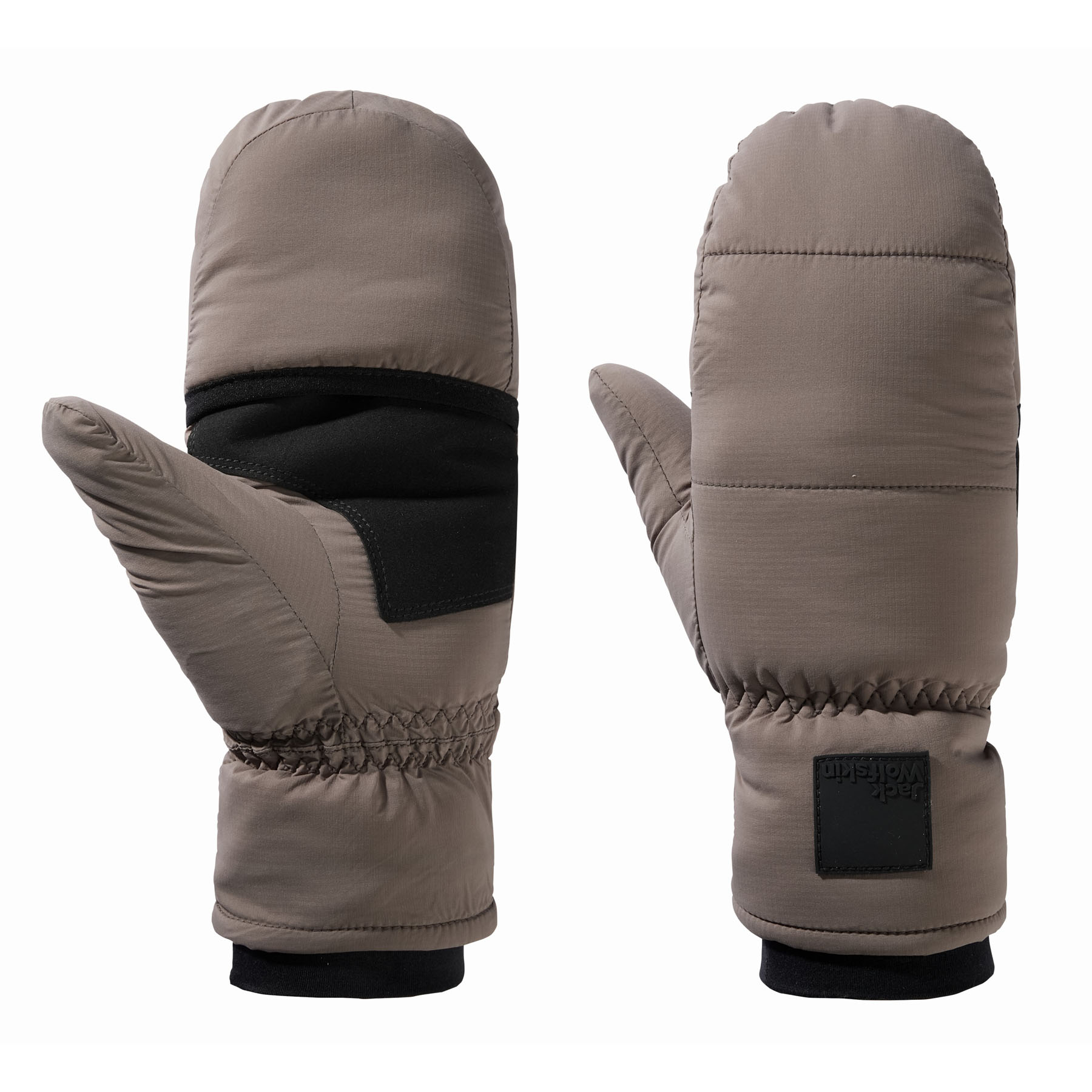 Ciepłe rękawice damskie Jack Wolfskin ROEMERTOR MITTEN cold coffee - S