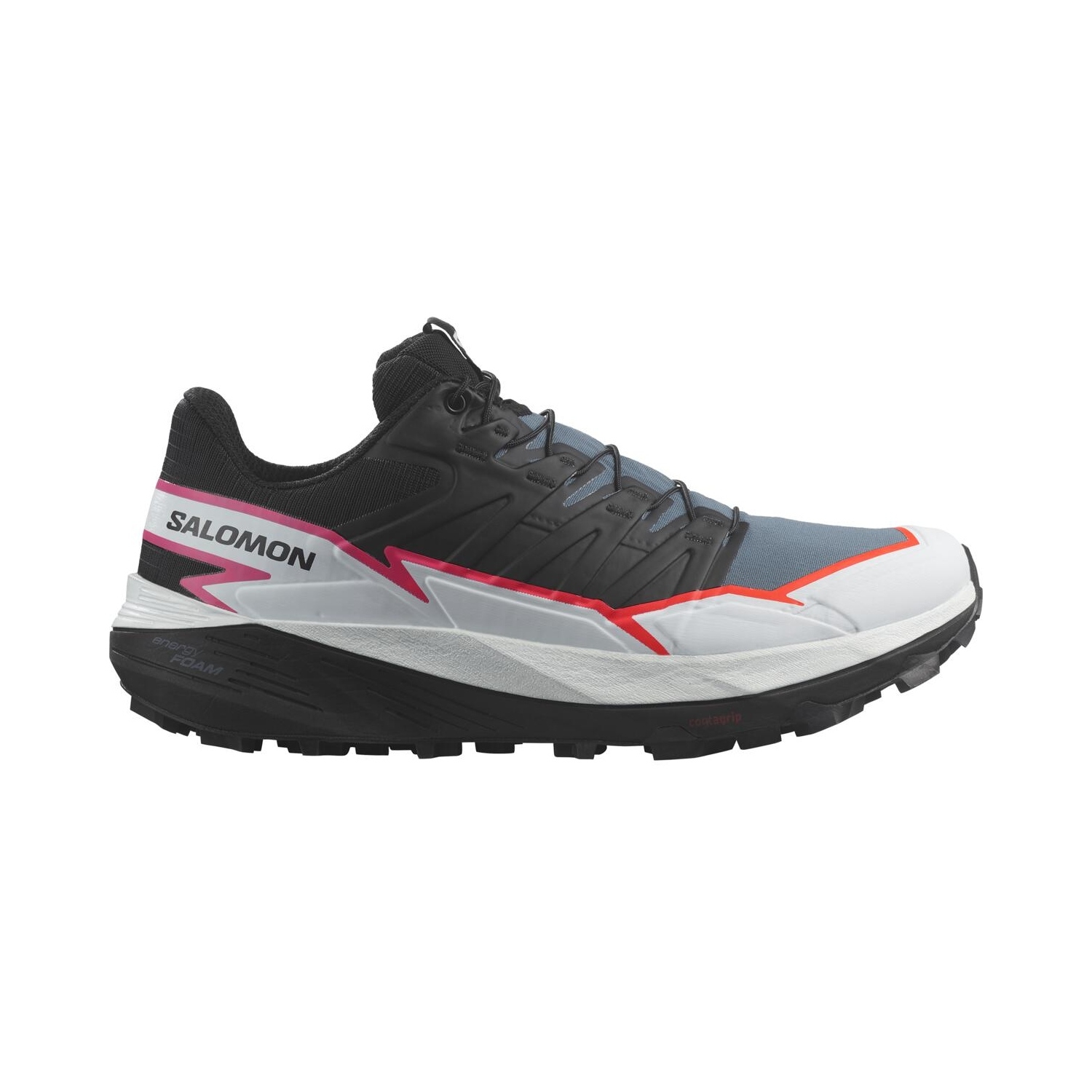 Damskie buty trailowe Salomon Thundercross black/bering sea/pink glo - 4,5