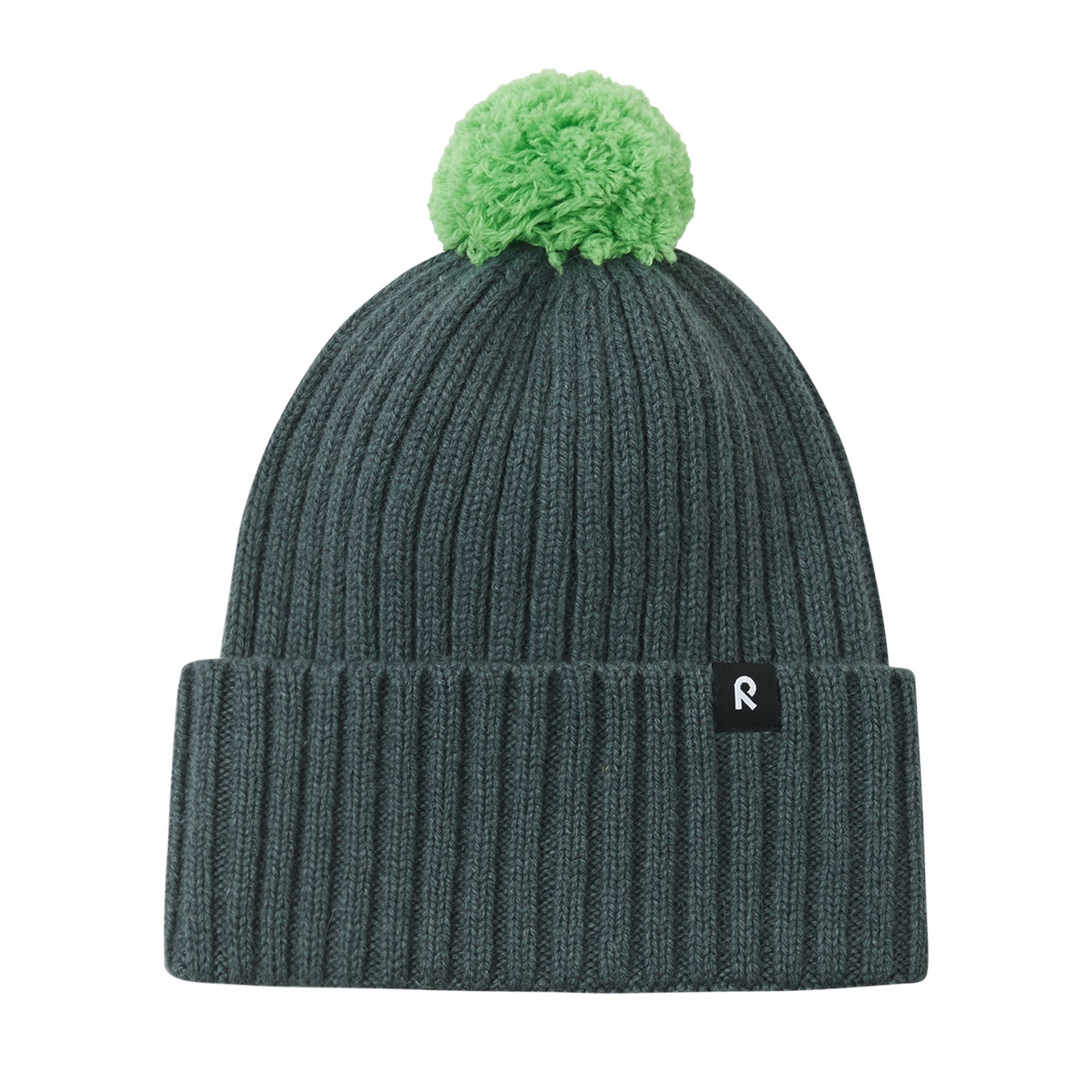 Dziecięca czapka zimowa Reima Topsu thyme green - 48/50 cm