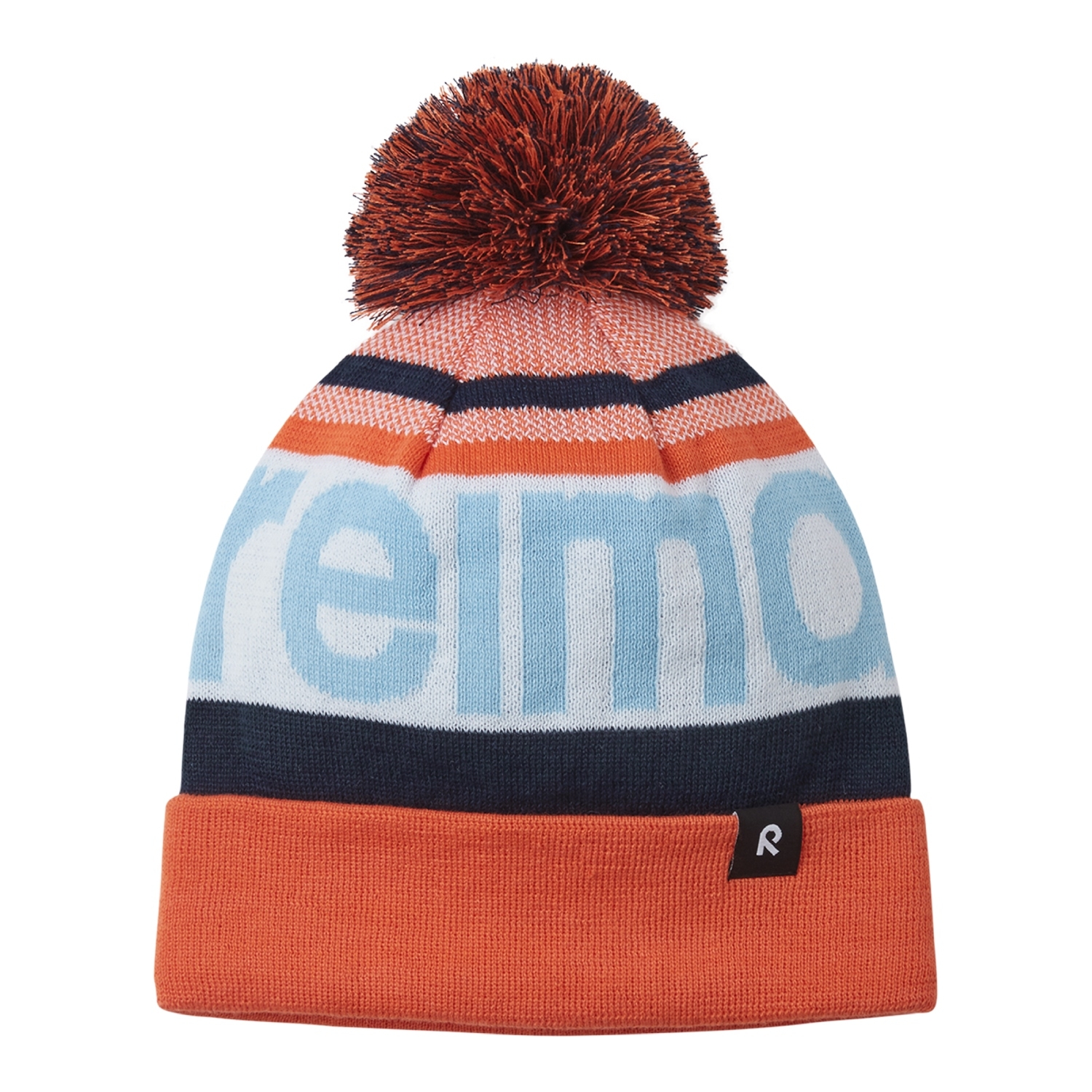 Dziecięca czapka zimowa Reima Taasko red orange - 48/50 cm