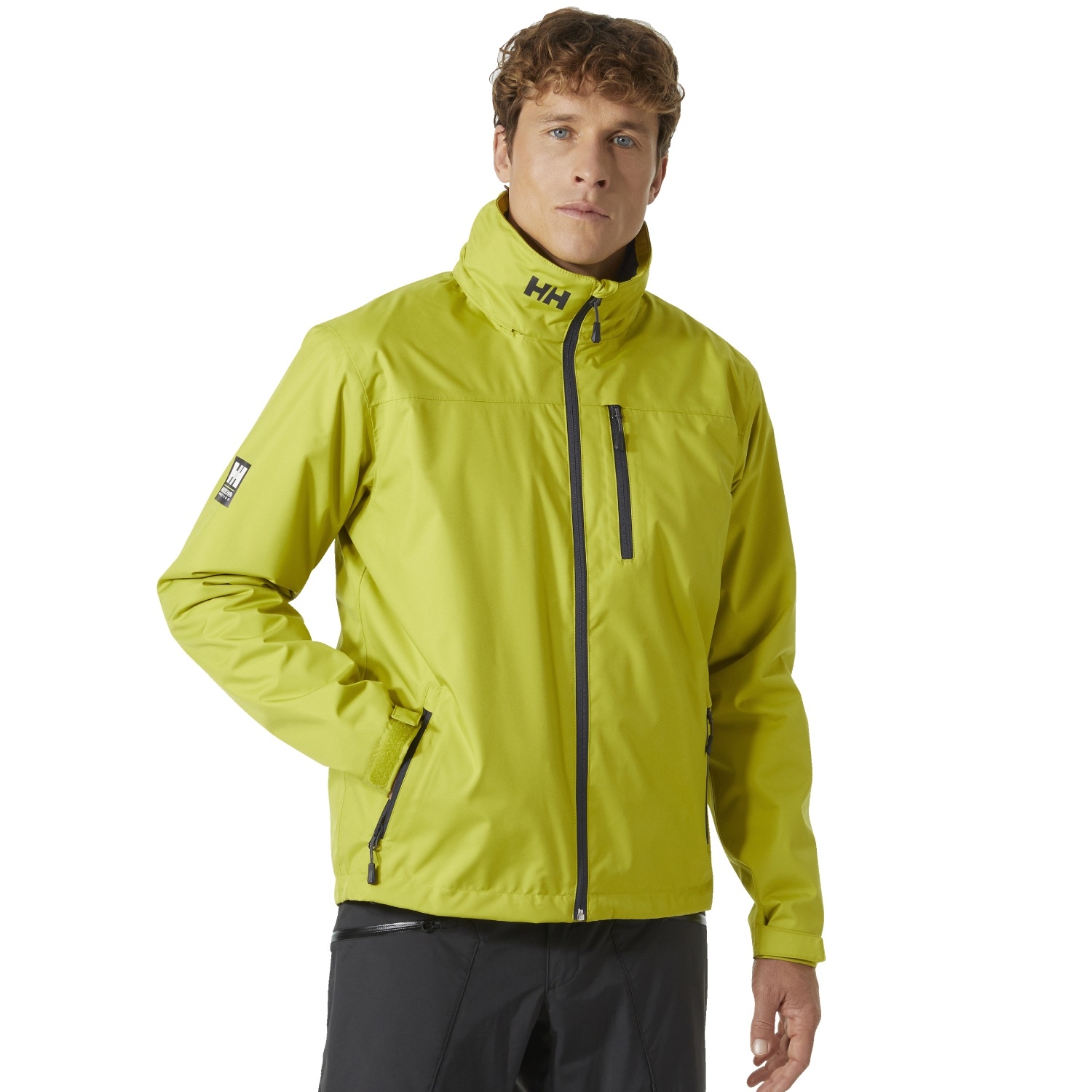 Męska kurtka żeglarska Helly Hansen Crew Hooded Midlayer Jacket bright moss - S