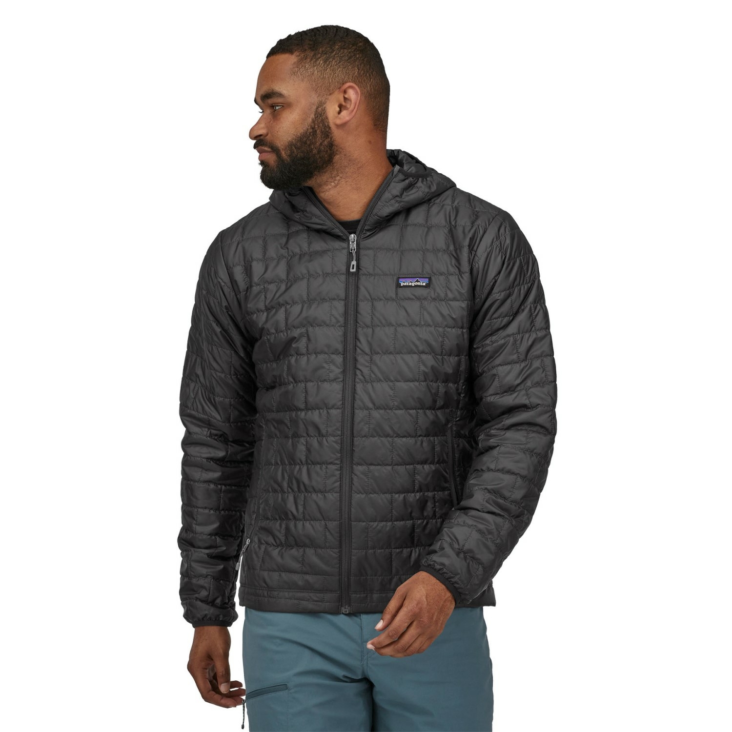 Męska kurtka ocieplana Patagonia Nano Puff Hoody black  - S