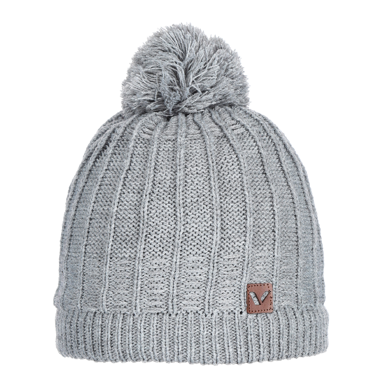 Dziecięca czapka z pomponem Viking Tigres Kids grey - ONE SIZE