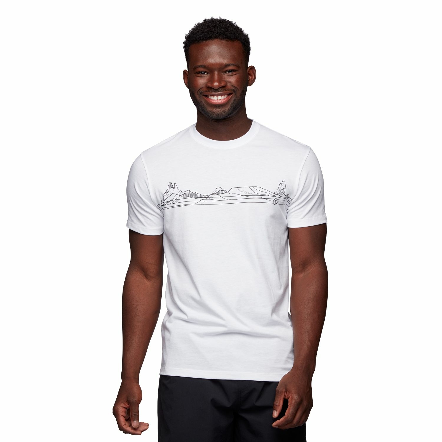 Męska koszulka Black Diamond Desert Lines T-shirt white - L