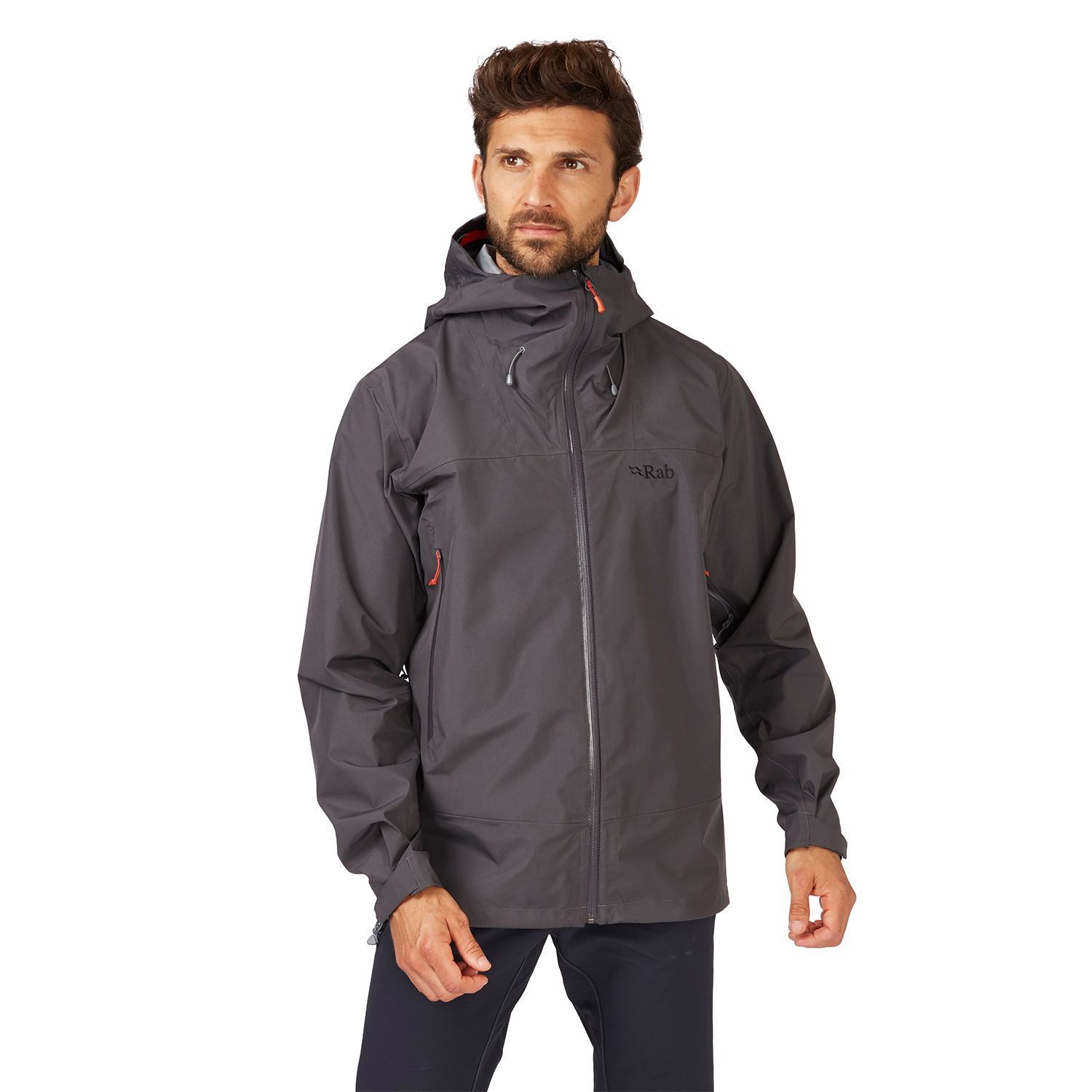 Męska kurtka przeciwdeszczowa Rab Namche GTX Jacket graphene - S