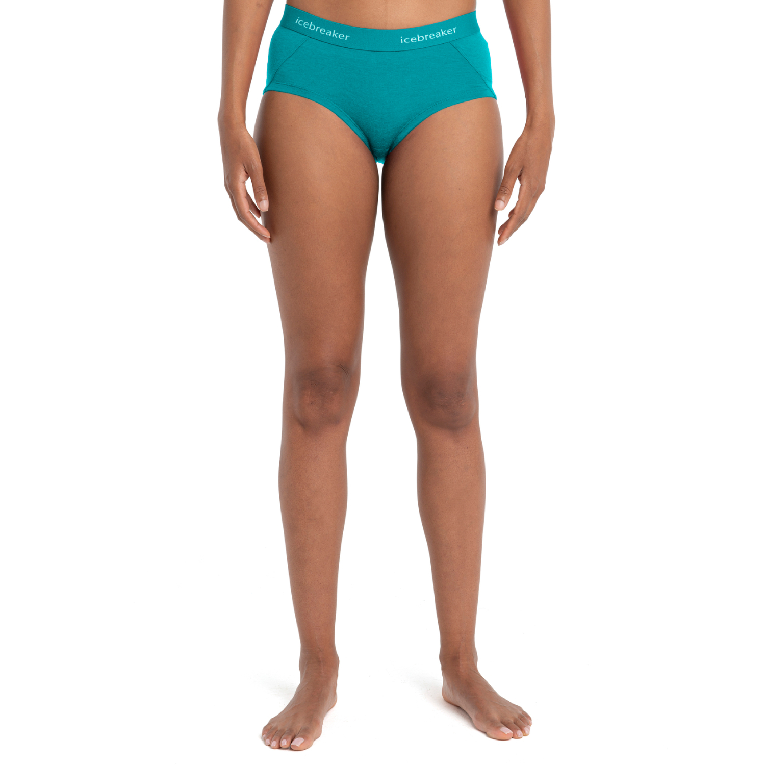 Damskie bokserki Icebreaker Sprite Hot Pants flux green - XL