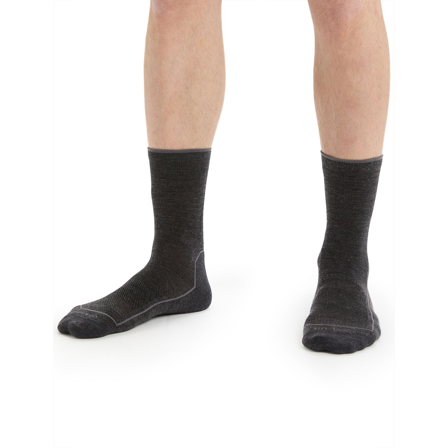 Męskie skarpety trekkingowe Icebreaker Merino Hike Cool-Lite 3Q jet heather - 39-41,5