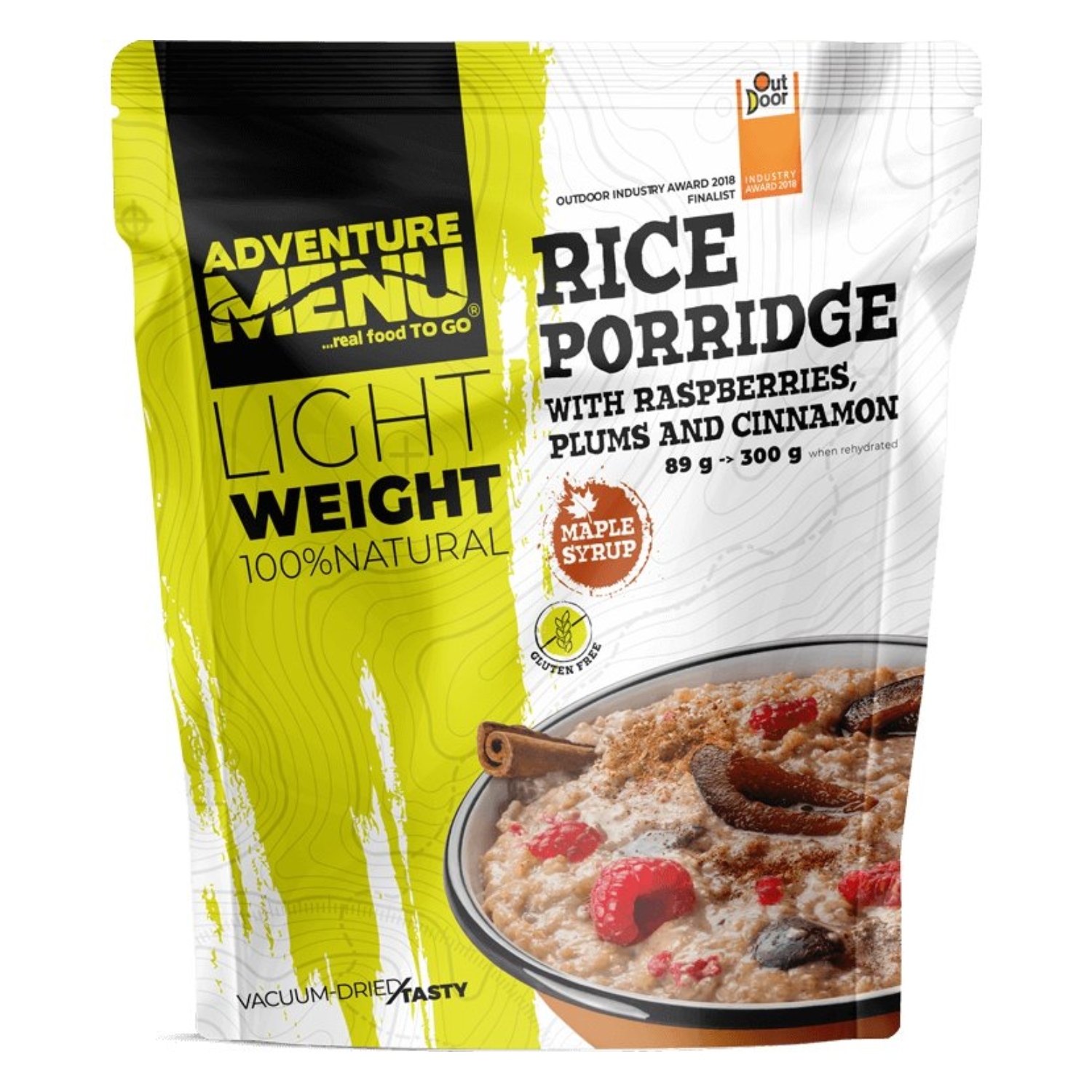 Posiłek liofilizowany Adventure Menu Owsianka ryżowa z malinami, śliwkami i cynamonem 89 g - ONE SIZE
