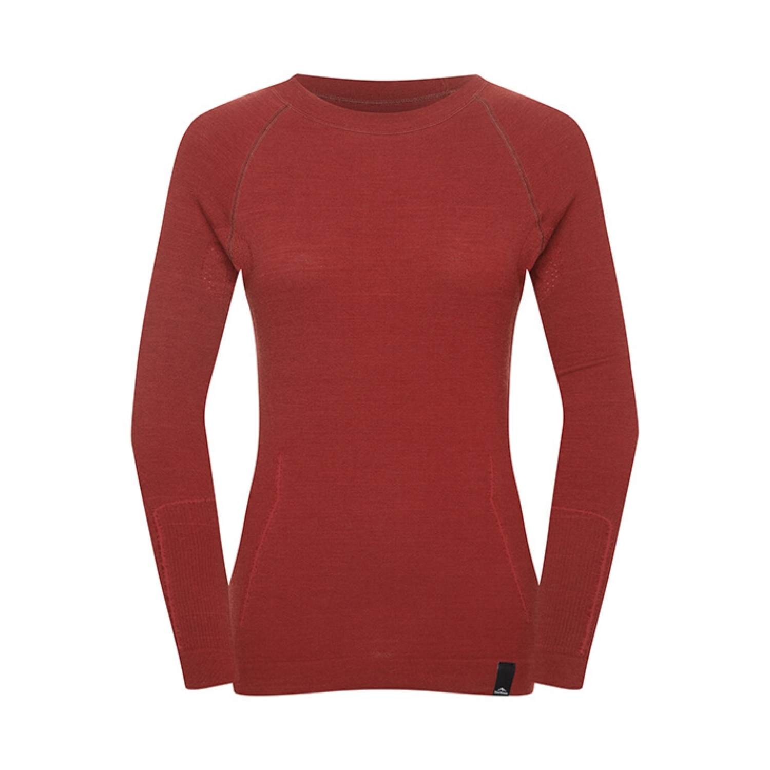Damska koszulka termoaktywna Fjord Nansen Oxiva Merino LS oaky red - L/XL