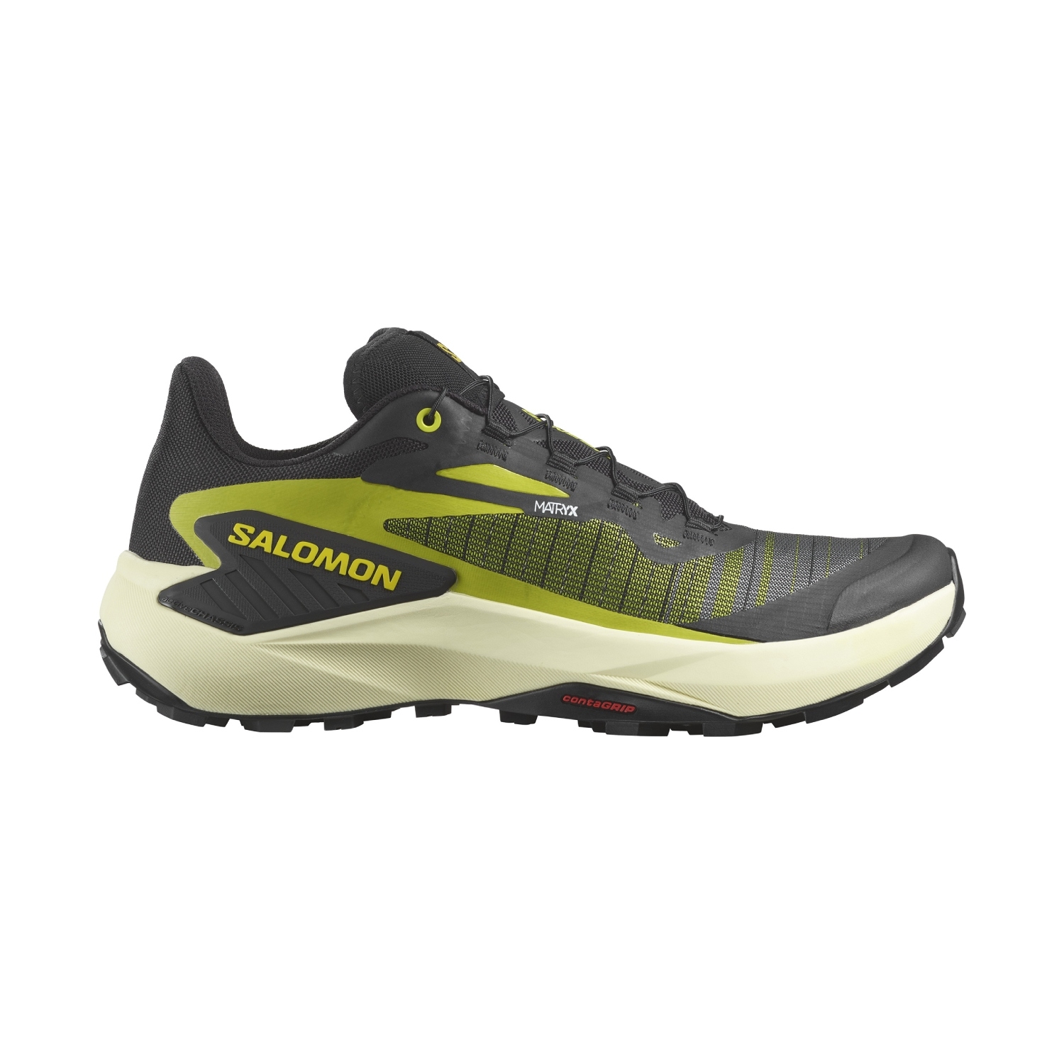 Męskie buty trailowe Salomon Genesis black/sulphur spring/transparent yellow - 8