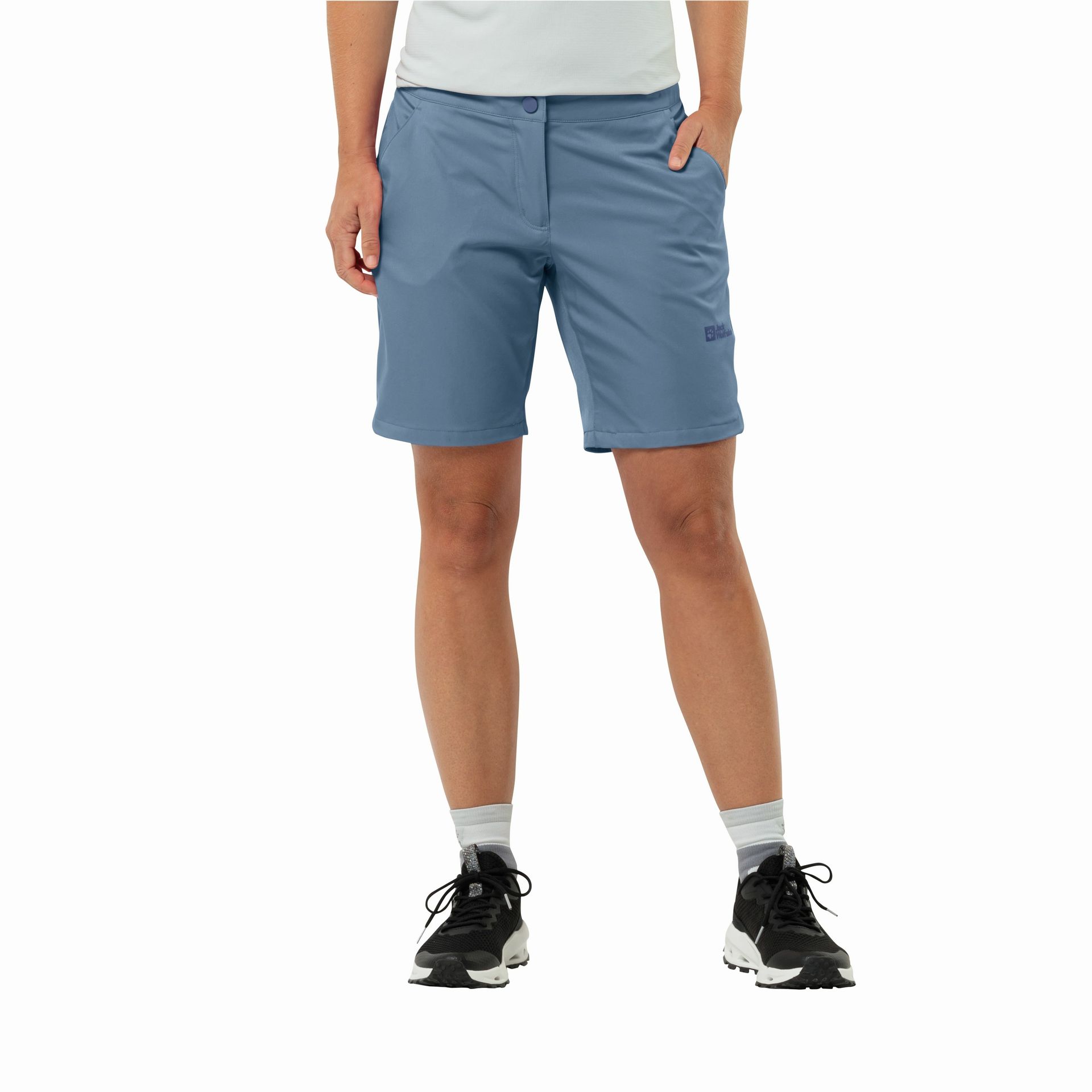 Krótkie spodenki damskie Jack Wolfskin HIKING ALPINE SHORT W elemental blue - 36
