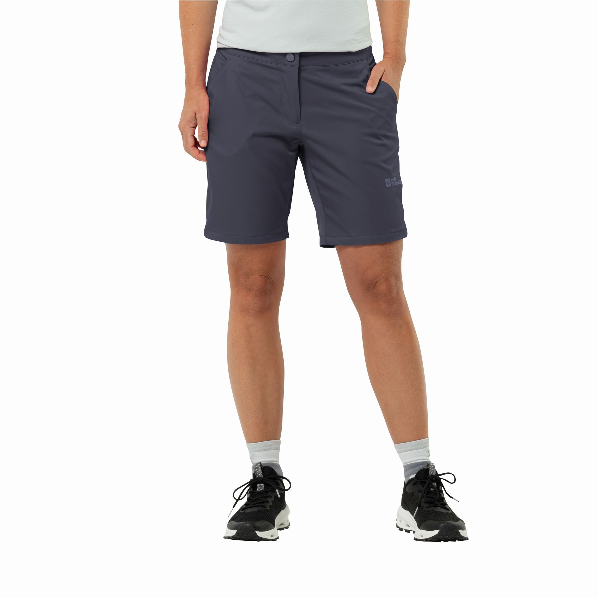 Krótkie spodenki damskie Jack Wolfskin HIKING ALPINE SHORT W graphite - 34