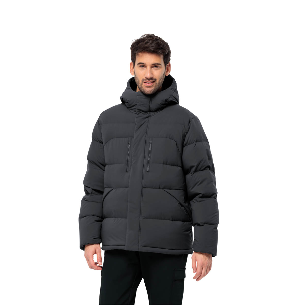 Męska kurtka puchowa Jack Wolfskin ROEMERTOR JKT M Phantom - S