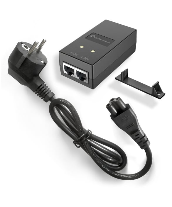 QuPSU GP241E, Gigabit Passive PoE PSU 24V 1A , EU cord, wall GP241E