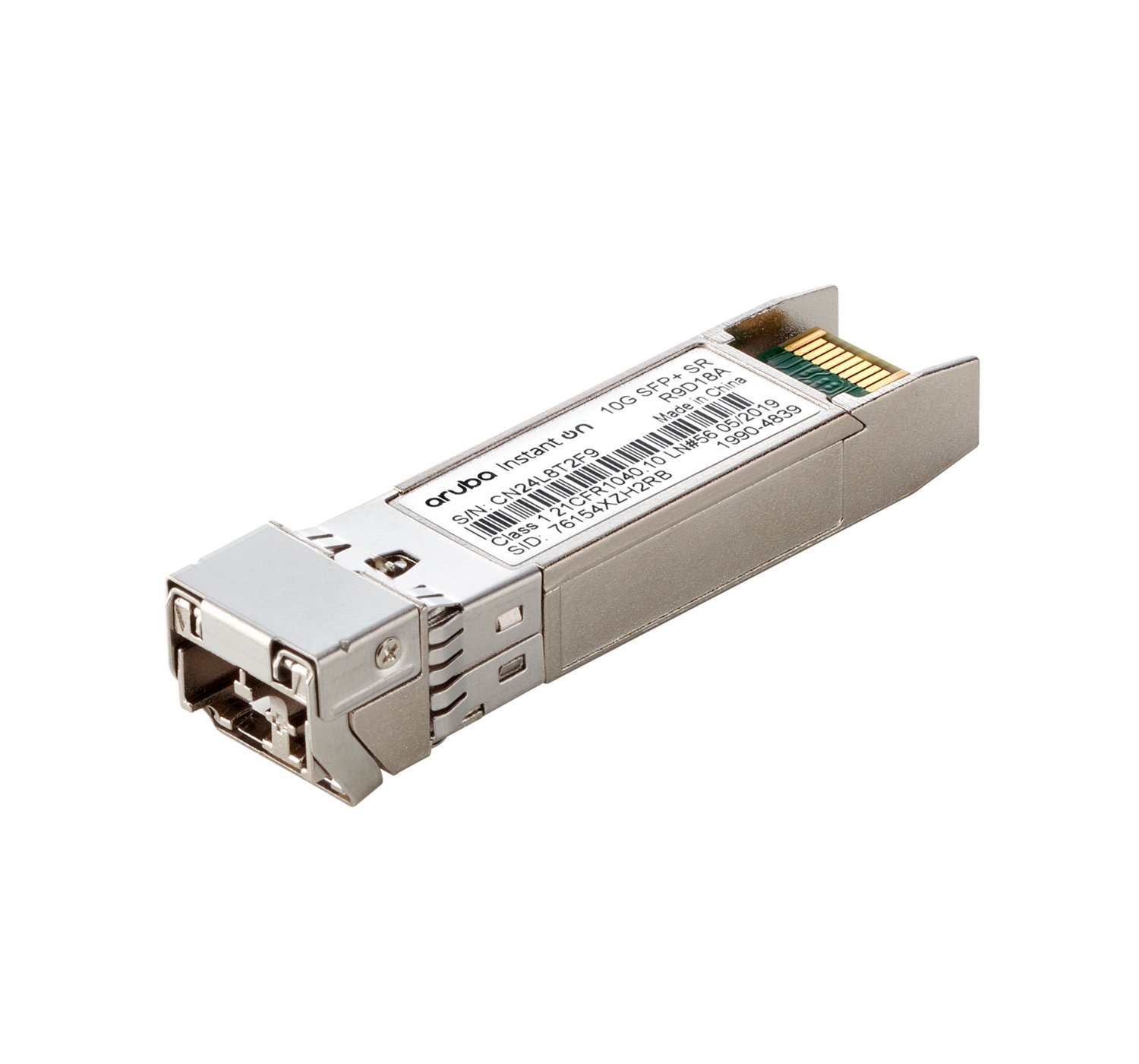 Aruba Instant On 10G SFP+ LC SR 300m OM3 MMF Transceiver R9D18A