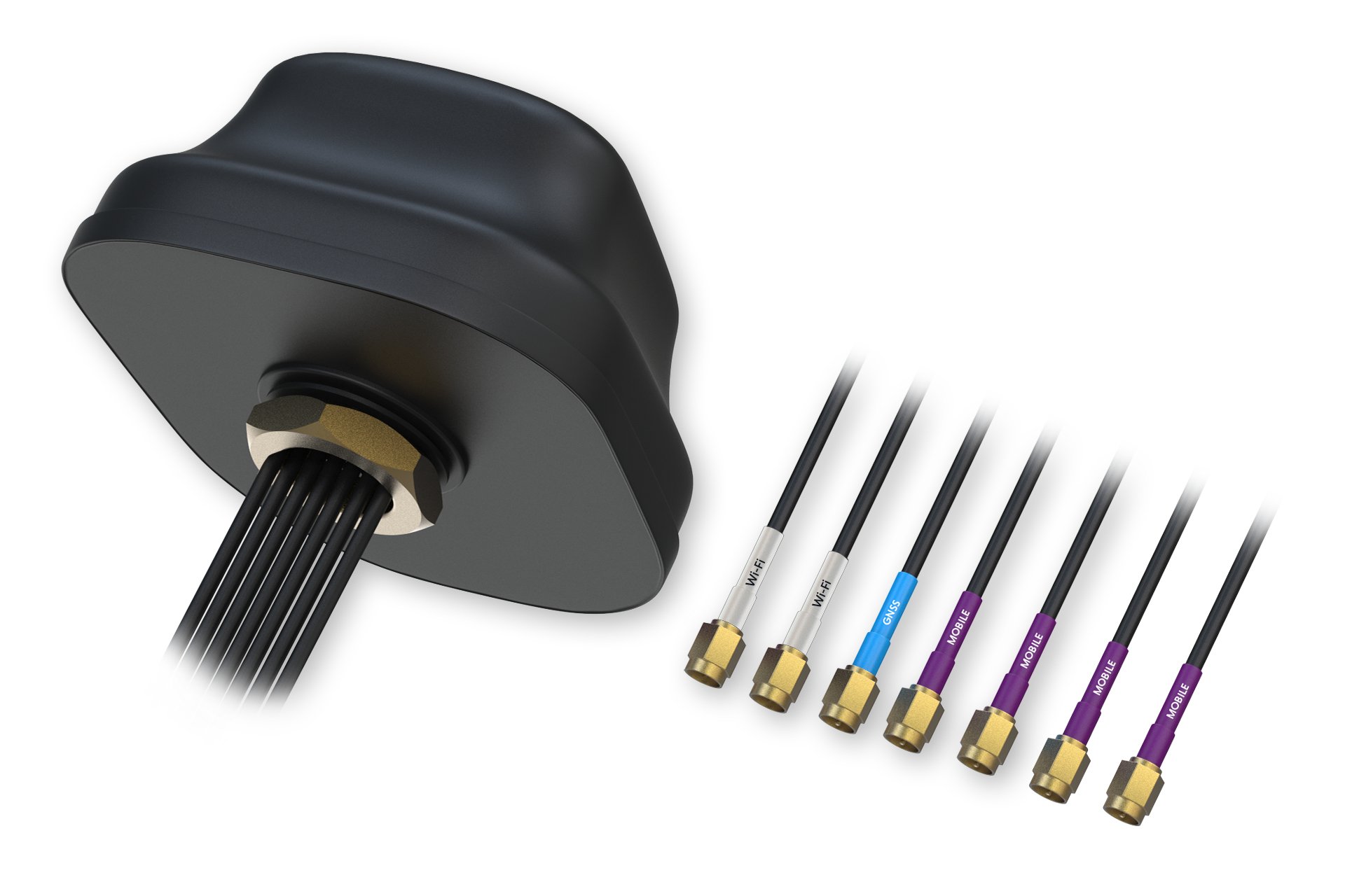 Teltonika 5G COMBO MIMO Mobile/GNSS/WIFI ROOF SMA antenna PR1KC640