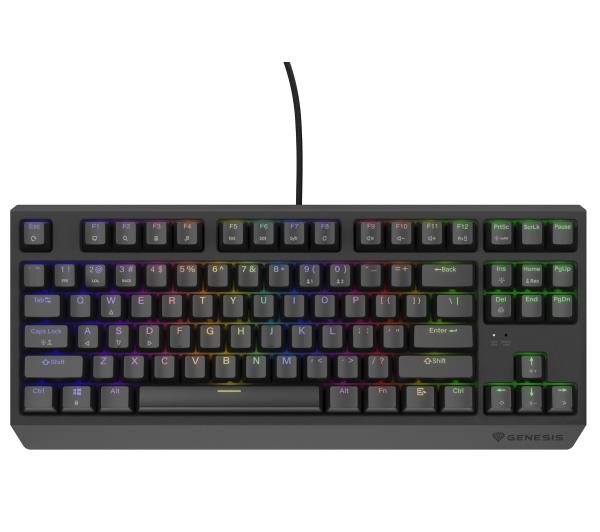 Genesis Thor 230 TKL US RGB - Outemu Brown - czarny NKG-2079