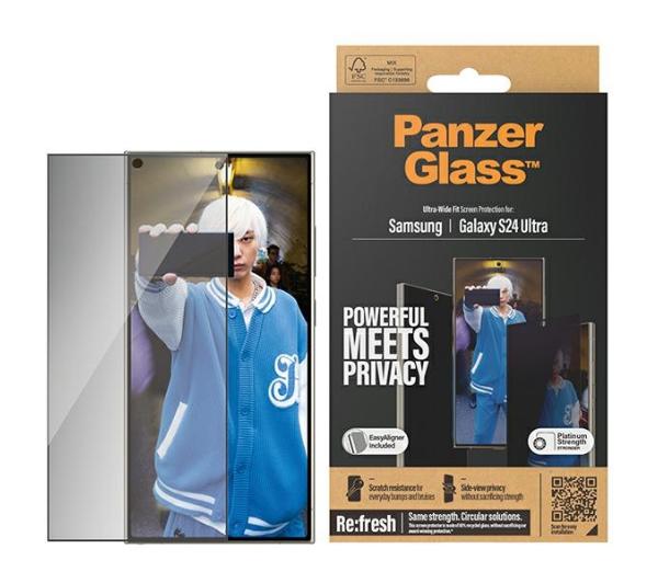 PanzerGlass Ultra-Wide Fit Samsung Galaxy 24 Ultra S928 Privacy Screen Protection Easy Aligner Included