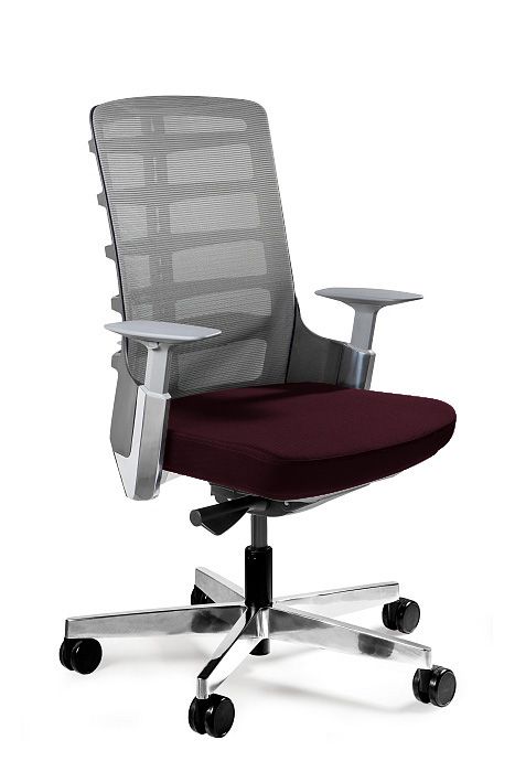 Fotel biurowy, Spinelly M, czarny, burgundy