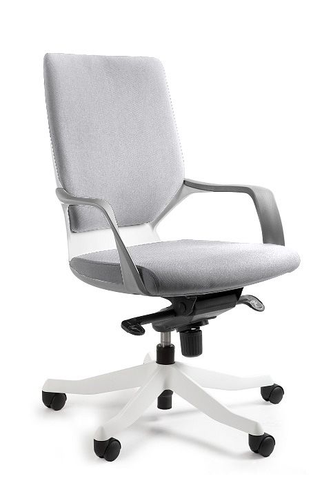 Fotel biurowy, obrotowy, Apollo M, biały, snowy