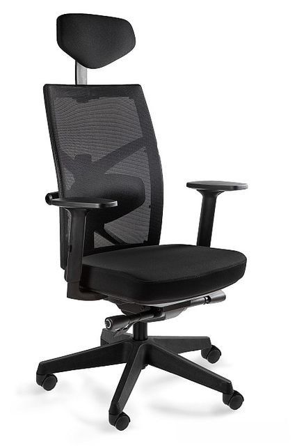 Fotel biurowy, ergonomiczny, gabinetowy, Tune, czarny