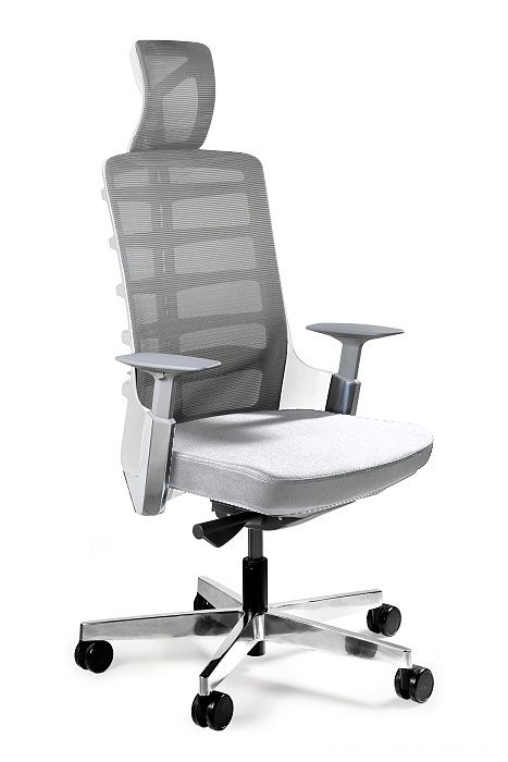 Fotel biurowy, obrotowy, Spinelly, biały, snowy