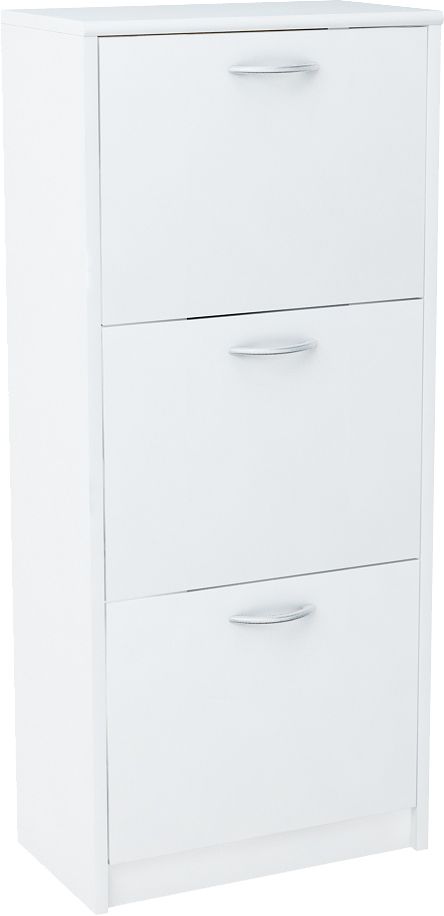 Szafka na buty, wysoka, Julia, 50x28x116 cm, biel, mat