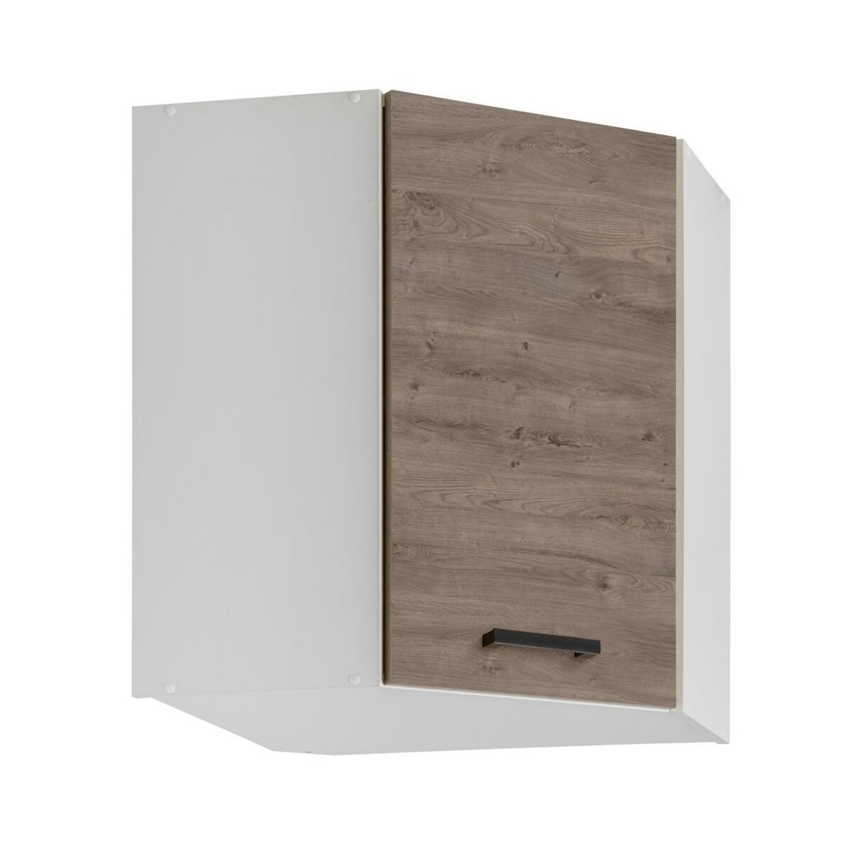 Szafka wisząca narożna, Rita, 60x30x72 cm, dąb ribbeck, mat