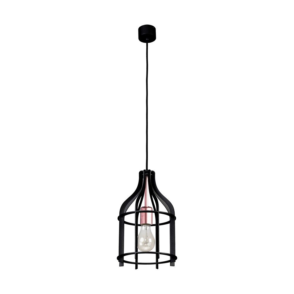 Lampa wisząca, Riana, 20x110 cm, stal, czarny
