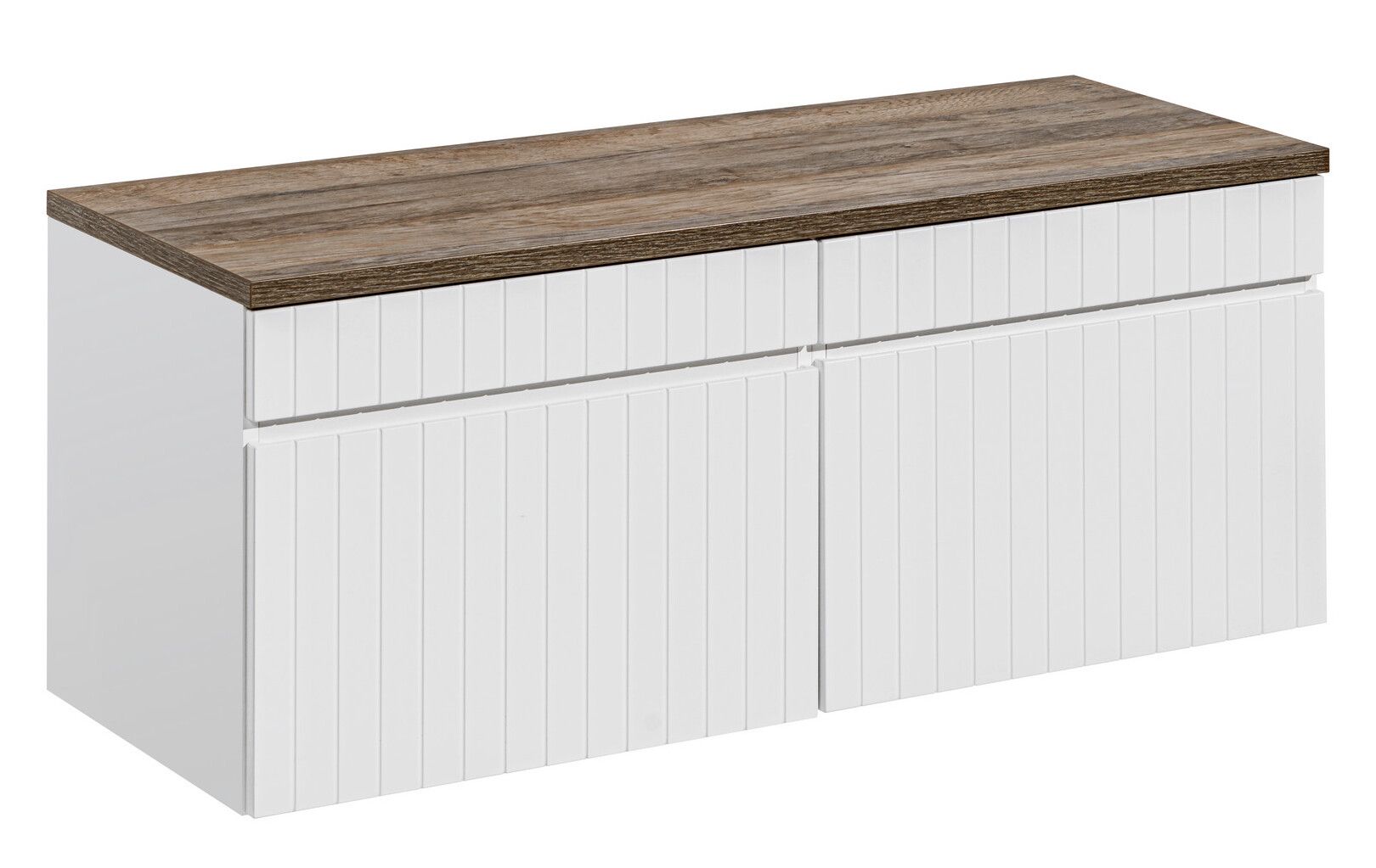 Szafka pod umywalkę nablatową, Iconic, 160x46x46 cm, biały, mat