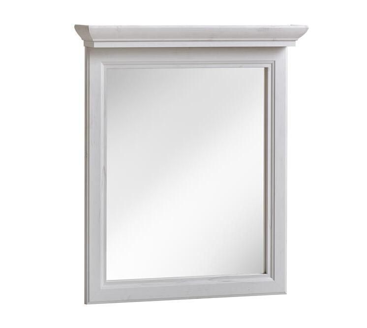 Nowoczesne lustro łazienkowe, Palace, 65x11x76 cm, biały