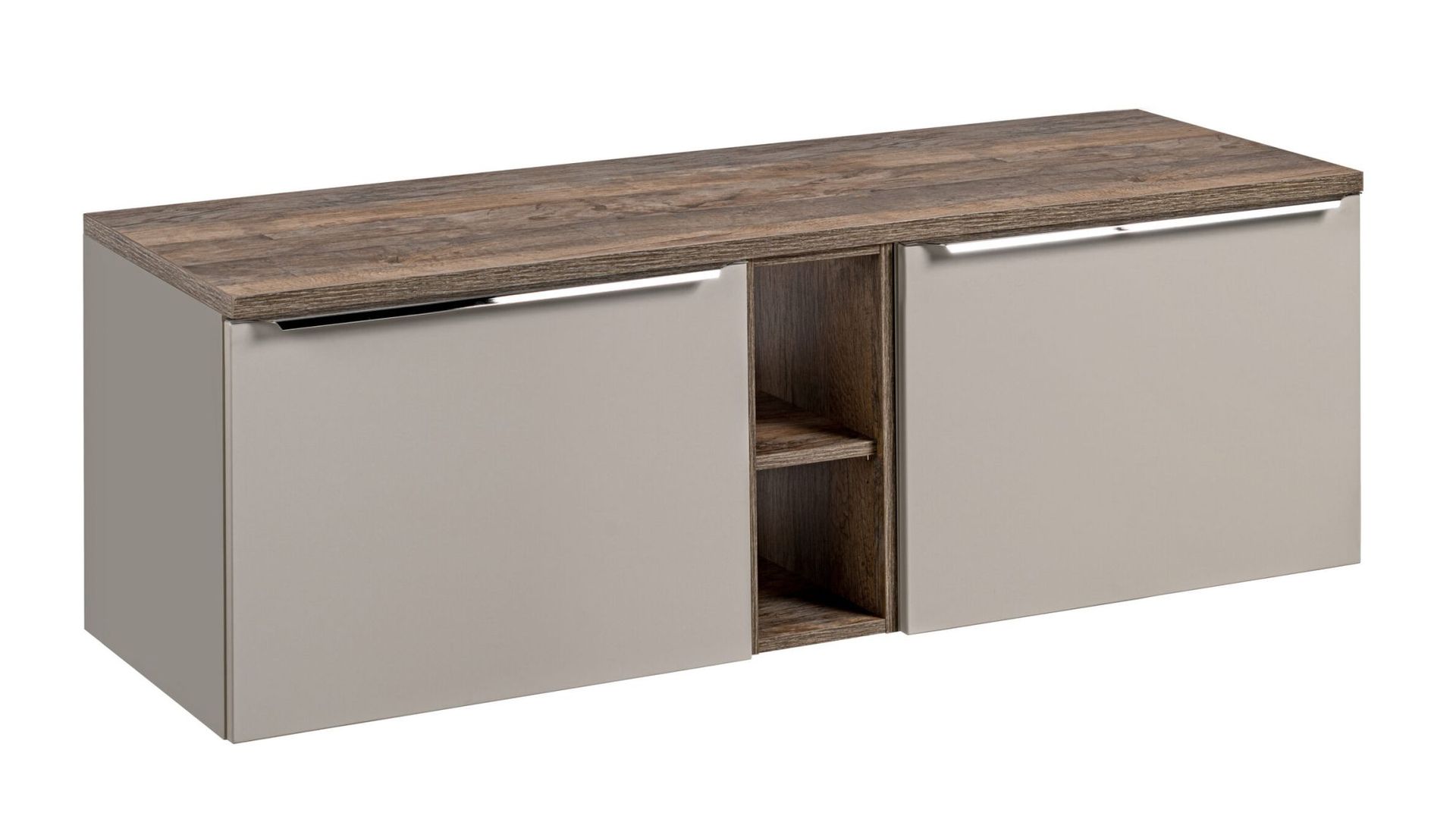 Szafka pod umywalkę nablatową, Santa Fe, 140x46x46 cm, beżowy, mat