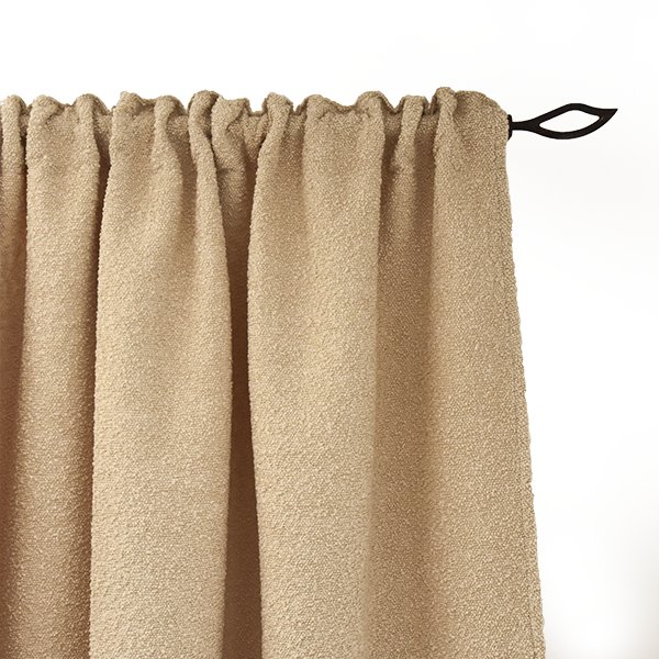 Zasłona BOUCLE BC2076 | beżowy 140 x 150 cm