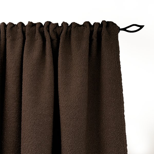 Zasłona BOUCLE BC2080 | brązowy 140 x 150 cm