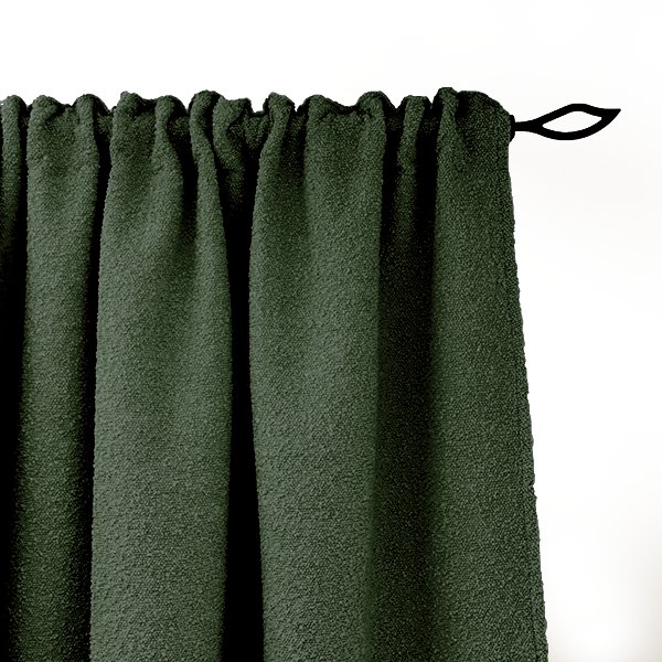 Zasłona BOUCLE BC2089 | zielony 140 x 150 cm