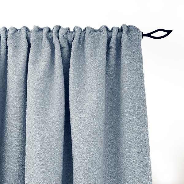 Zasłona BOUCLE BC2086 | błękitny 140 x 230 cm