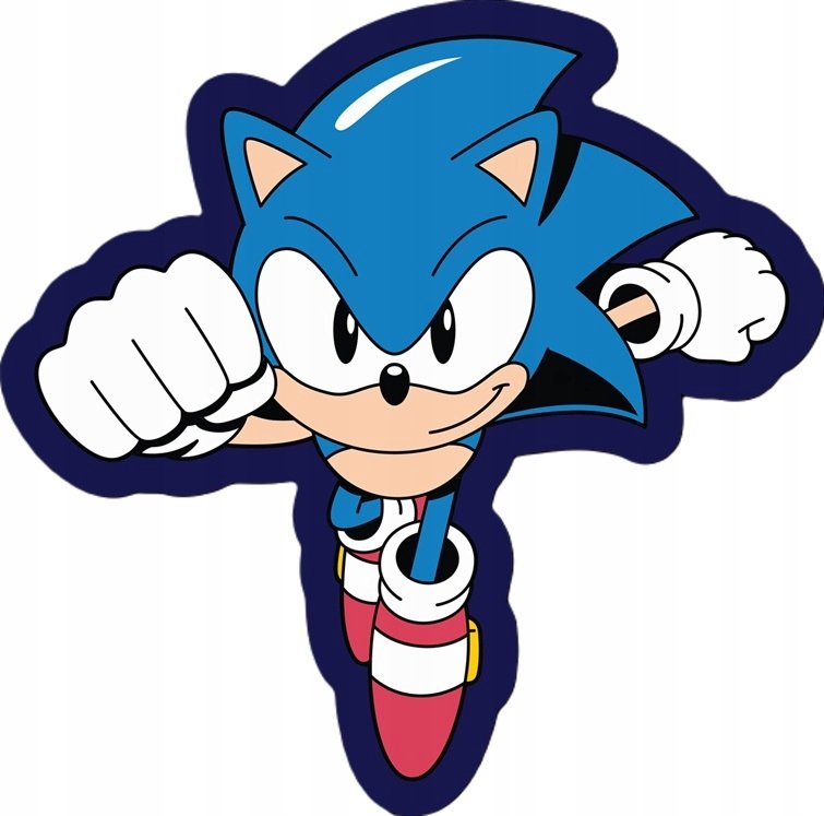 SONIC THE HEDGEHOG PODUSZKA PODUSZECZKA MASKOTKA OZDOBA POKOJU PREZENT