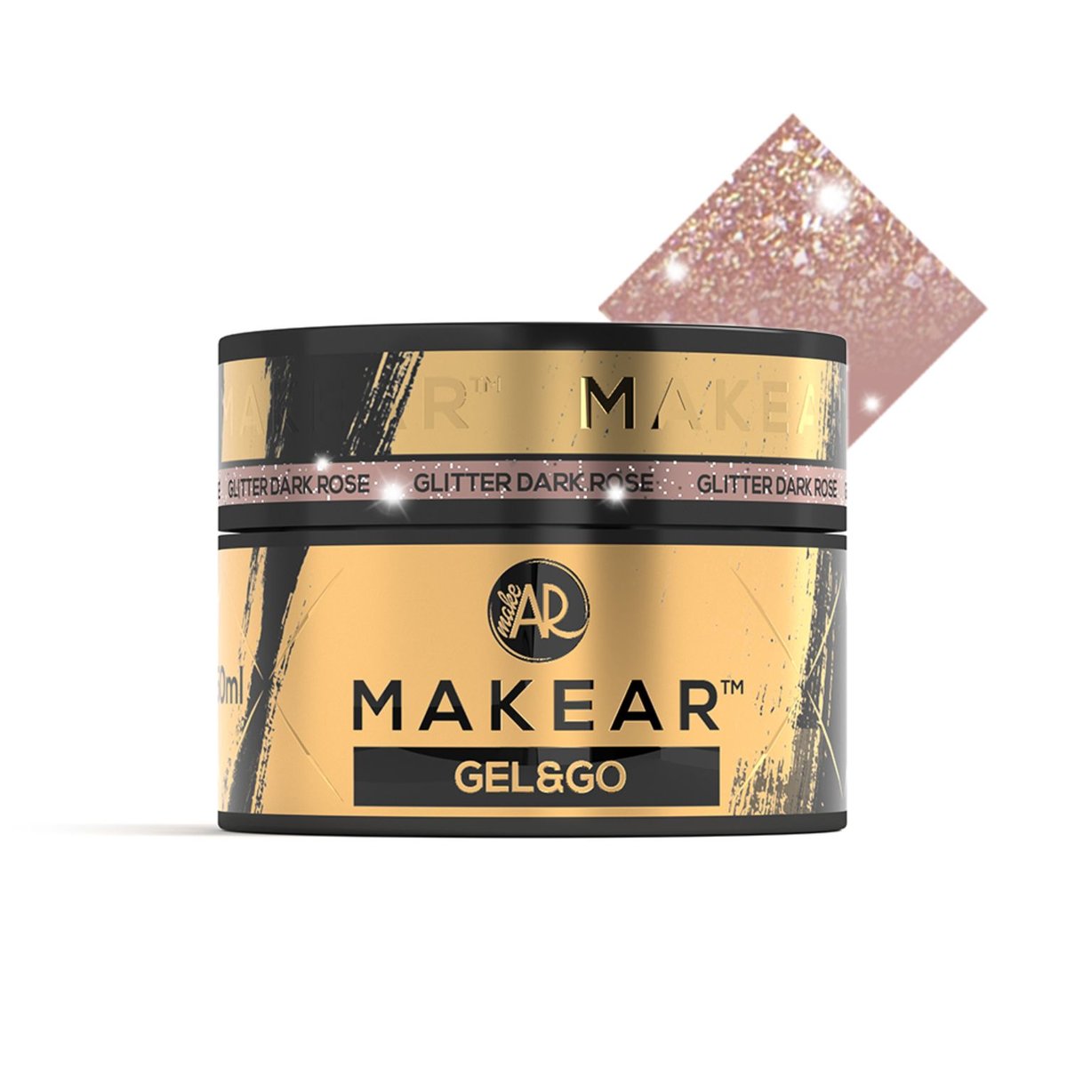 Makear Gel&Go Żel budujący GG27 Glitter Dark Rose 50ml
