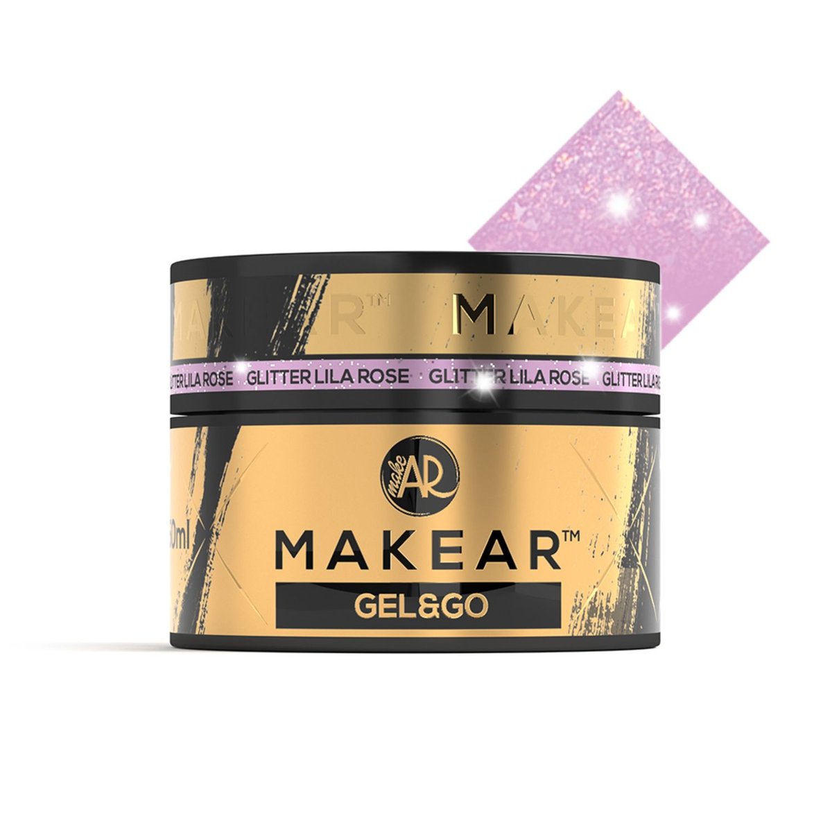 Makear Gel&Go Żel budujący GG24 Glitter Lila Rose 50ml