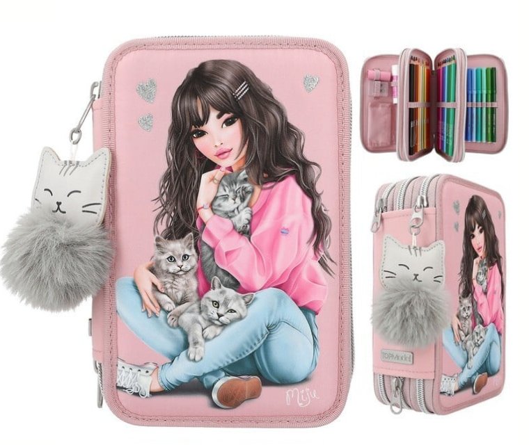 Piórnik TOP MODEL KITTEN z wyposażeniem