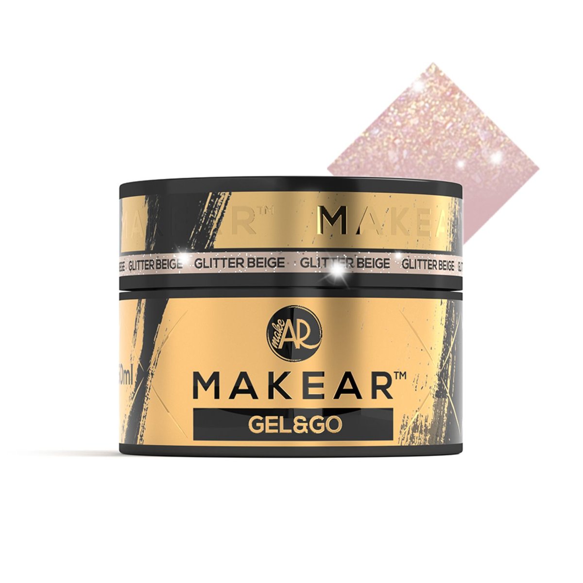 Makear Gel&Go Żel budujący GG25 Glitter Beige 50ml