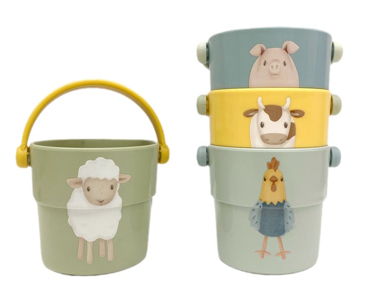 Little Dutch Kubeczki kąpielowe Little Farm 2011244