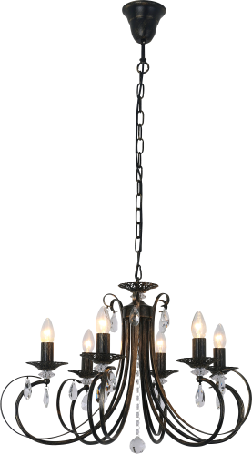 RLD94217-6B NOVIA LAMPA WISZĄCA CZARNA/BLACK