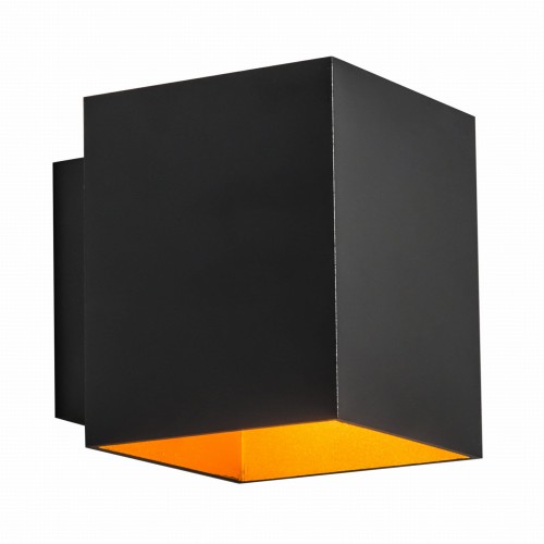 KINKIET CZARNY+ZŁOTY/BLACK+GOLD 91063 SOLA WL SQUARE