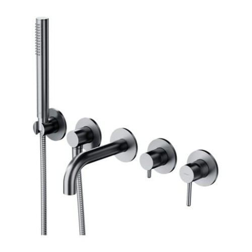 Omnires Y Bateria wannowa 5-otworowa podtynkowa nikiel Y1237/1SNI