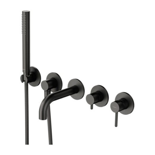 Omnires Y Bateria wannowa 5-otworowa podtynkowa grafit Y1237/1SGR