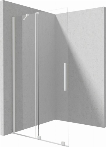 Deante PRIZMA Ścianka prysznicowa walk-in - przesuwna bianco 90cm