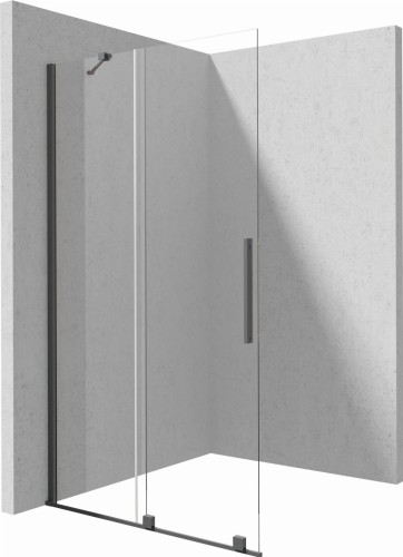 Deante PRIZMA Ścianka prysznicowa walk-in - przesuwna 90cm wykończenie titanium