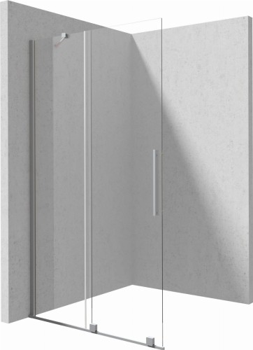 Deante Prizma Ścianka prysznicowa walk-in - przesuwna stal szczotkowana KTJ_F32R 120cm