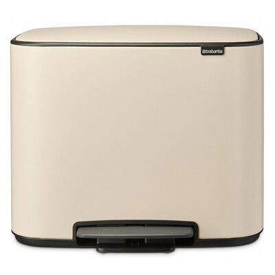 Brabantia Kosz na śmieci Bo 11 l + 23 l jasnobeżowy pedałowy 202247